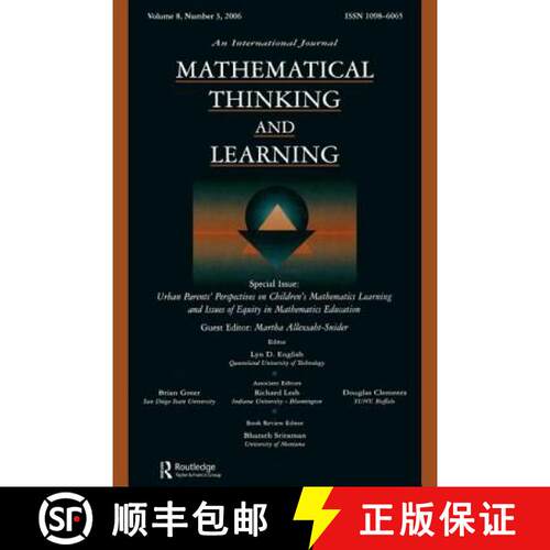 【3-4周达】Urban Parents' Perspectives on Children's Mathematics Learning and Issues of Equity in Mat... [9780805893731]