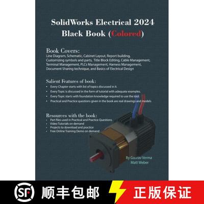 【3-4周达】SolidWorks Electrical 2024 Black Book: (Colored) [9781774591215]