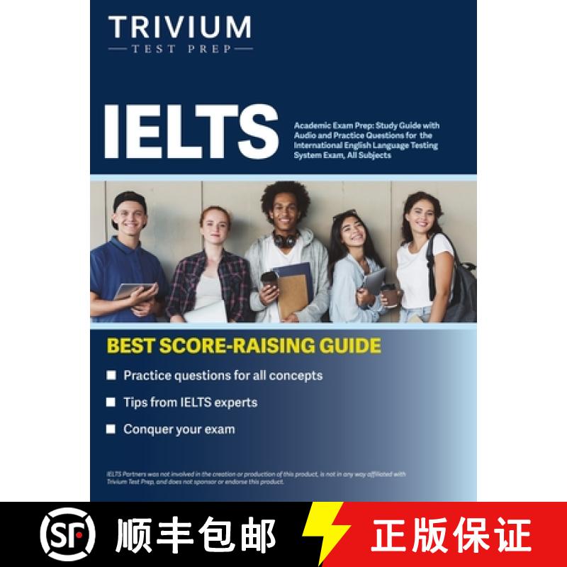 【2-3周达】IELTS Academic Exam Prep: Study Guide with Audio and Practice Questions for the Internatio... [9781637980880]