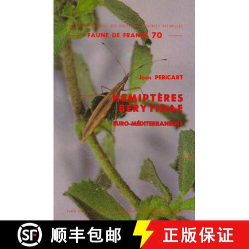 预订 Faune de France, Volume 70: Hémiptères Berytidae: Euro-Méditerranéens [9782903052041]