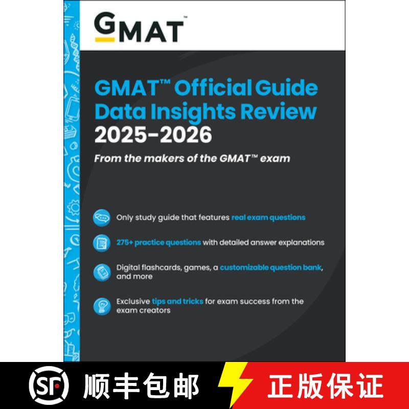 【3-4周达】GMAT Official Guide Data Insights Review 2025 - 2026: Book + Online Question Bank [9781394333899]