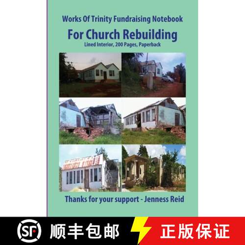 【3-4周达】Works Of Trinity Fundraising Notebook For Church Rebuilding,  Executive Size, Lined Interi... [9781954644052]