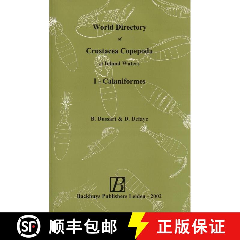 预订 World Directory of Crustacea Copepoda of Inland Waters, Volume 1 [9789057821080]