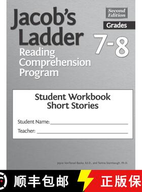 【3-4周达】Jacob's Ladder Reading Comprehension Program: Grades 7-8, Student Workbooks, Short Stories... [9781618219459]