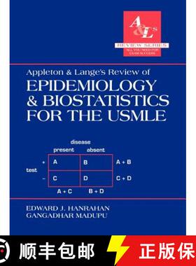 【3-4周达】Appleton and Lange's Review of Epidemiology and Biostatistics for the USMLE [9780838502440]