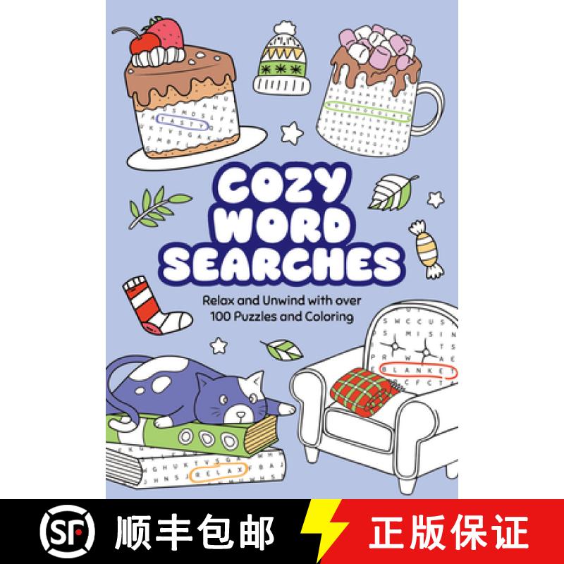 预订 Cozy Word Searches: Relax and Unwind with Over 100 Puzzles and Coloring [9781789298420]