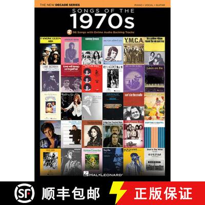 【3-4周达】Songs of the 1970s - New Decade Series Piano/Vocal/Guitar Songbook with Online Backing Pla... [9781495000348]