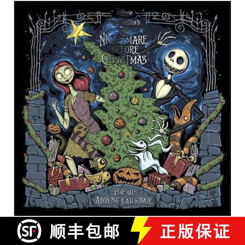 【2-3周达】Disney Tim Burton's The Nightmare Before Christmas Pop-Up Book and Advent Calendar [9781787419049]