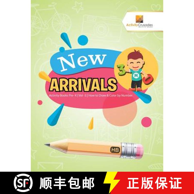 【3-4周达】New Arrivals : Activity Books Pre- K | Vol -3 | How to Draw & Color by Number [9780228222088]