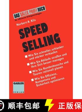 【3-4周达】Speed Selling: Schneller, Schlanker, Stärker Verkaufen [9783409196925]