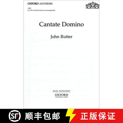 【3-4周达】Cantate Domino: Vocal score (Vocal score) [9780193533615]