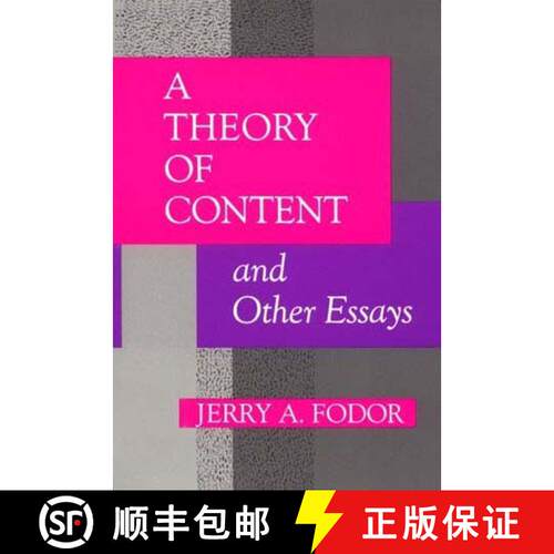 【3-4周达】A Theory of Content and Other Essays [9780262560696]