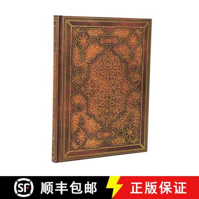 【3-4周达】Paperblanks Iron Horse Pacifica Hardcover Journal MIDI Unlined Elastic Band 144 Pg 120 GSM [9781439797747]