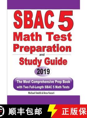 【3-4周达】SBAC 5 Math Test Preparation and Study Guide: The Most Comprehensive Prep Book with Two Fu... [9781646125272]