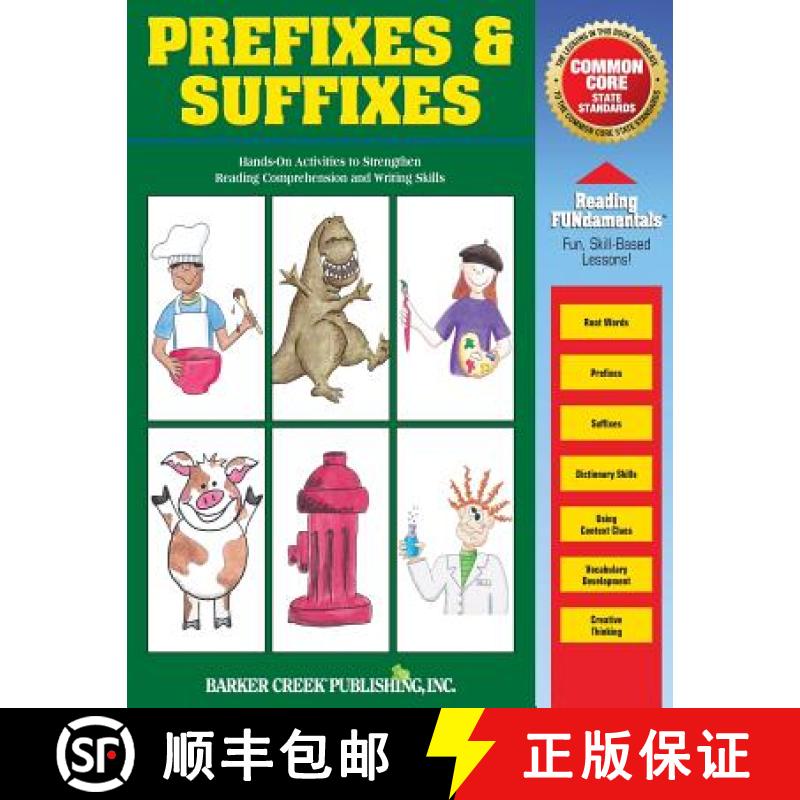 【3-4周达】Reading Fundamentals - Prefixes & Suffixes: Learn about Prefixes & Suffixes and How to Use... [9781928961567] - 实物图