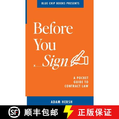 【3-4周达】Before You Sign: A Pocket Guide to Contract Law [9781736576960]