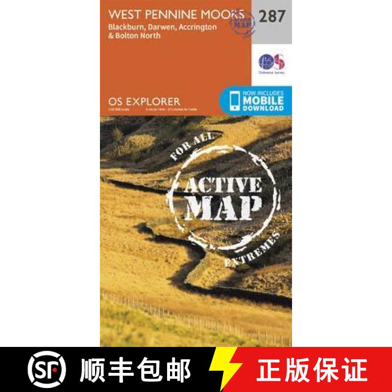 【2-3周达】West Pennine Moors - Blackburn, Darwen and Accrington [9780319471593]