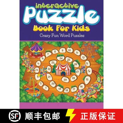 【3-4周达】Interactive Puzzle Book For Kids: Crazy Fun Word Puzzles [9781681857213]