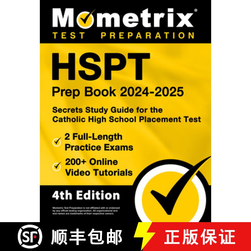 【3-4周达】HSPT Prep Book 2024-2025 - 2 Full-Length Practice Exams, 200+ Online Video Tutorials, Secr... [9781516725922]