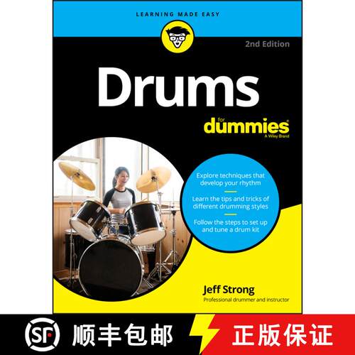 【3-4周达】Drums For Dummies, 2Nd Edition [Wiley生活类] [9781119695516]