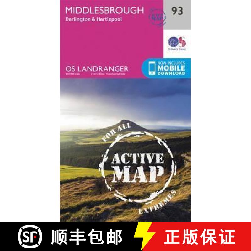 【2-3周达】Middlesbrough, Darlington & Hartlepool [9780319474167]