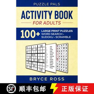 Adults and 100 For Activity Scramble Search Large Puzzles Sudoku Book Word 4周达 9781990100161 Font