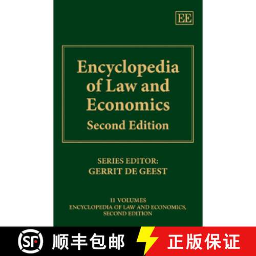 【3-4周达】精装 Encyclopedia of Law and Economics, Second Edition 2nd edition [9781781952054]