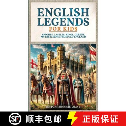 【3-4周达】English Legends For Kids: Knights, Castles, Kings, Queens, Myths & More From Old England [9798349401473]