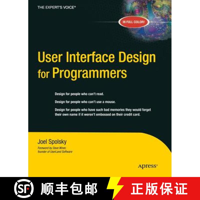 【4周达】User Interface Design for Programmers [9781893115941]