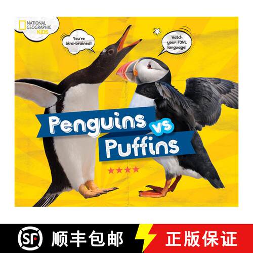 【3-4周达】精装 Penguins vs. Puffins [9781426328695]