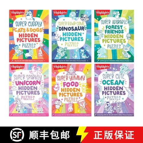 【3-4周达】Super Cute Bundle: Puzzle Pack for Kids with Over 380 Pages of Adorable Hidden Object Puzz... [9781639624478]