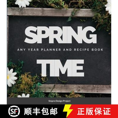 【3-4周达】Spring Time Any Year planner and Recipe Book [9781300894414]