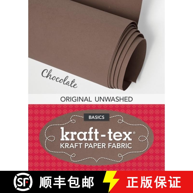 【3-4周达】Kraft-Tex Chocolate Original Unwashed: Kraft Fabric Paper, 19 X 1.5 Yard Roll [9781607059509]