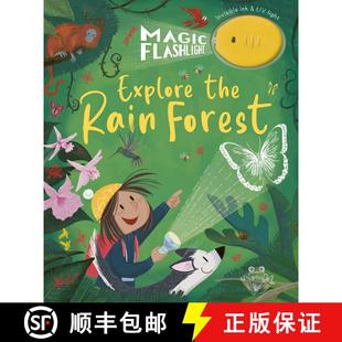 【3-4周达】Magic Flashlight: Explore the Rain Forest: With invisible ink and UV flashlight [9781680102925]