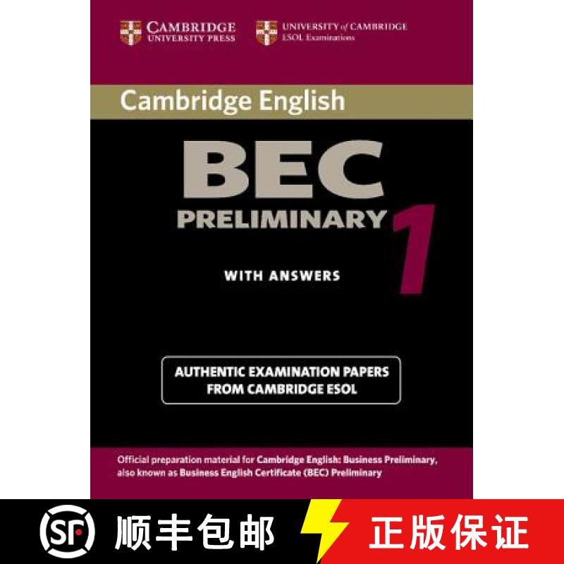 【3-4周达】Cambridge BEC Preliminary 1: Practice Tests from the University of Cambridge Local Examina... [9780521753012]