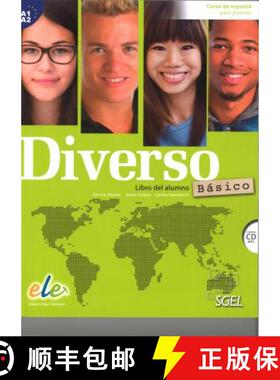 【3-4周达】Diverso Basico - Libro del alumno + CD (MP3). A1-A2: Curso de Espanol para Jovenes [9788497788236]