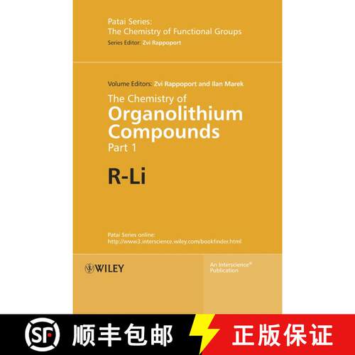 【3-4周达】精装 The Chemistry Of Organolithium Compounds V 1 2Vset [Wiley化学化工] [9780470843390]