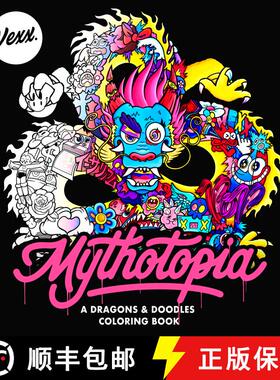 【3-4周达】Mythotopia: A Dragons and Doodles Coloring Book [9780593419564]