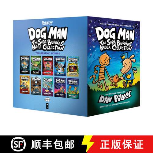 【3-4周达】精装 Boxed - Dog Man: The Supa Buddies Mega Collection: From the Creator of Captain Underp... [9781338792164]