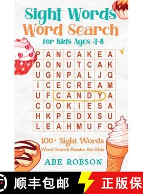 预订 Sight Words Word Search for Kids Ages 4-8: 100+ Sight Words Word Search Puzzles for Kids (The Ul... [9781922659101]