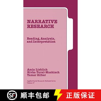【3-4周达】Narrative Research: Reading, Analysis, and Interpretation [9780761910428]