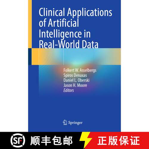 【3-4周达】精装 Clinical Applications of Artificial Intelligence in Real-World Data [9783031366772]