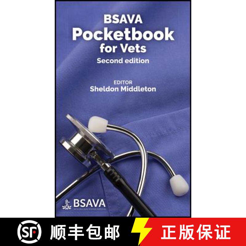 【3-4周达】Bsava Pocketbook For Vets 2E [Wiley动物医学] [9781910443613]