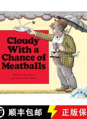 【3-4周达】Cloudy with a Chance of Meatballs: Book and CD [9781442443372]