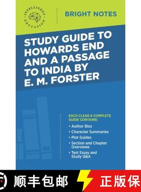 【3-4周达】Study Guide to Howards End and A Passage to India by E.M. Forster [9781645421047]