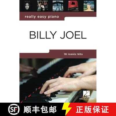 【3-4周达】Really Easy Piano: Billy Joel - 16 Hits in Easy-To-Play Arrangements for Piano with Backgr... [9781705167281]