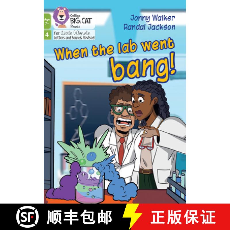 【3-4周达】When the lab went bang!: Phase 4 Set 1 Blending Practice [9780008758172]