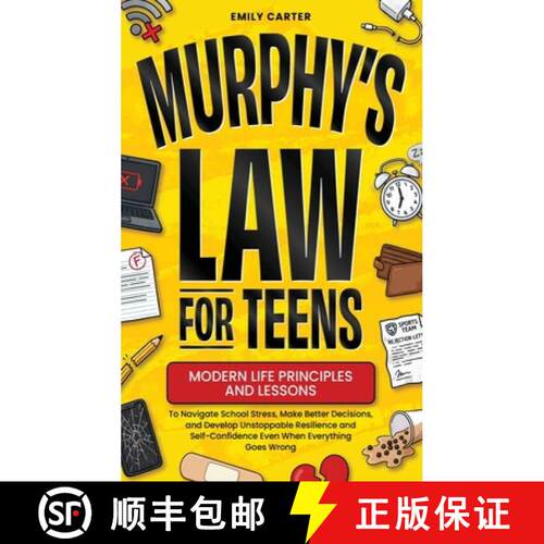 【3-4周达】精装 Murphy's Law for Teens: Modern Life Principles and Lessons to Navigate School Stress,... [9789527634295]