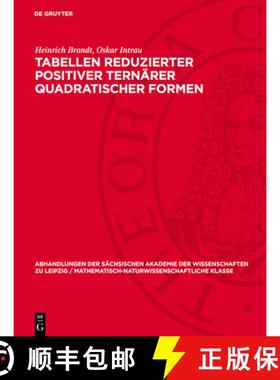 预订 Tabellen reduzierter positiver ternärer quadratischer Formen [9783112755426]