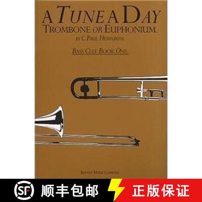 【3-4周达】Tune a Day for Trombone or Euphonium Bass Clef Book One [9780711915800]